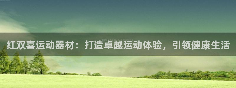 意昂体育3平台注册流程视频：红双喜运动器材：打造卓越